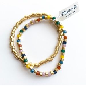 Madewell Rainbow Acrylic Beaded Bracelet Set